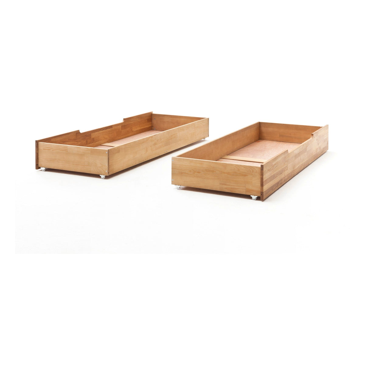 Saga Snedker Sengeskuffer i Massiv FSC Egetræ og Naturolie fra Organic Sleep | 2 stk. | 140x200-200x200 cm fra Unique Beds, Home & Living