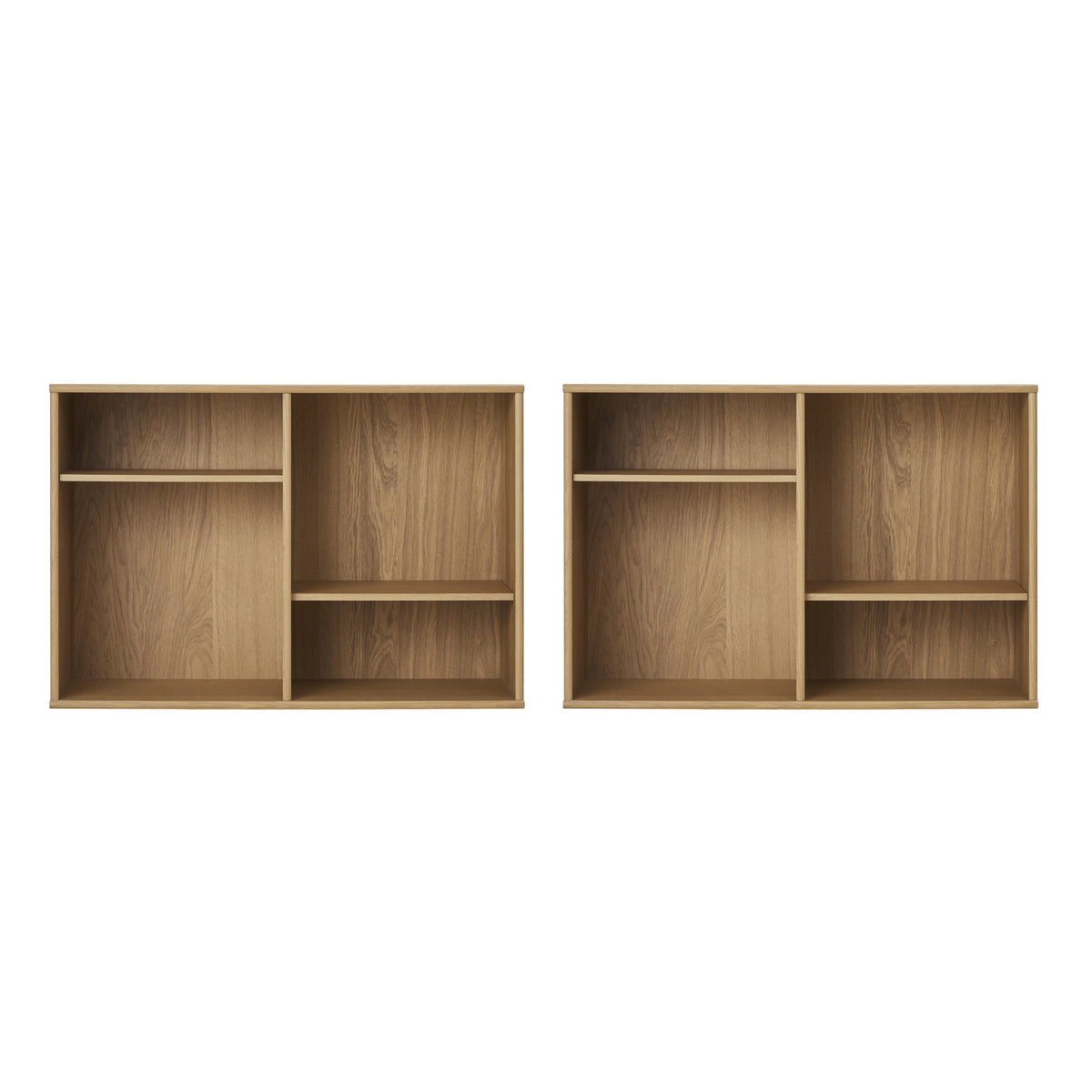 Hvidpigm. eg – 2 Skabe med Rillede Låger og Hylder fra Mistral by Hammel – fra Unique Beds, Home & Living