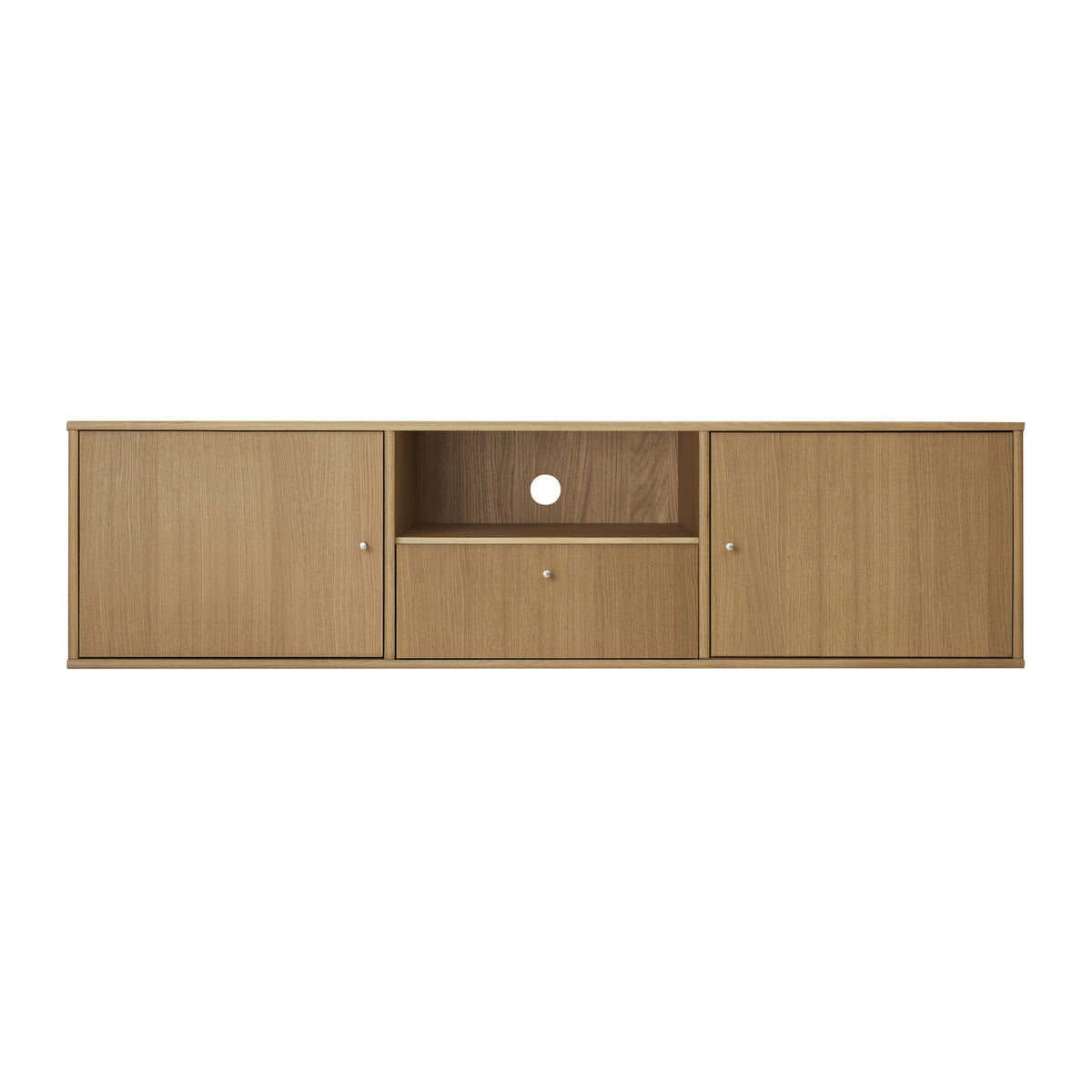 Eg olie lak/Sort bejdset – 2 TV-borde med 2 Låger og Skuffe fra Mistral by Hammel – fra Unique Beds, Home & Living