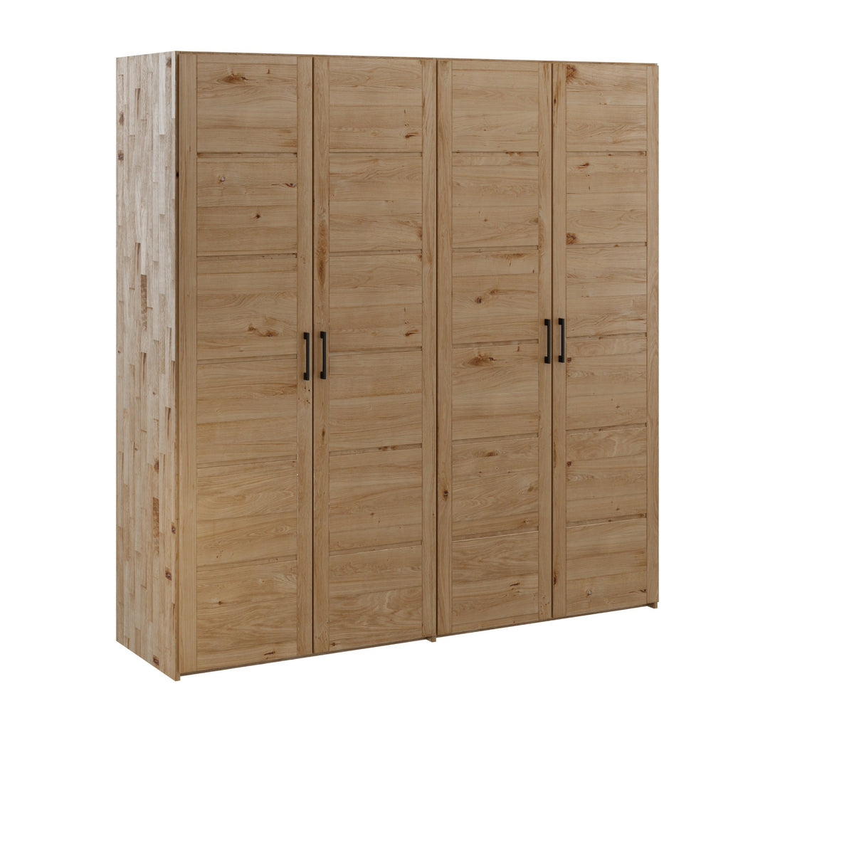 Saga Snedker Skab med 4 Låger i Massiv FSC Egetræ og Naturolie fra Organic Sleep | B206 cm – 552004-92-BASIC