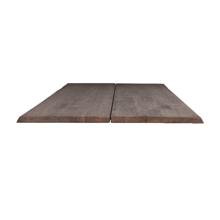 Curve Snedker Cafébord i Massiv Egetræ & Mocca Olie fra House Of Sander | B: 80cm. L: 80-120cm. H: 3cm. – fra Unique Beds, Home & Living