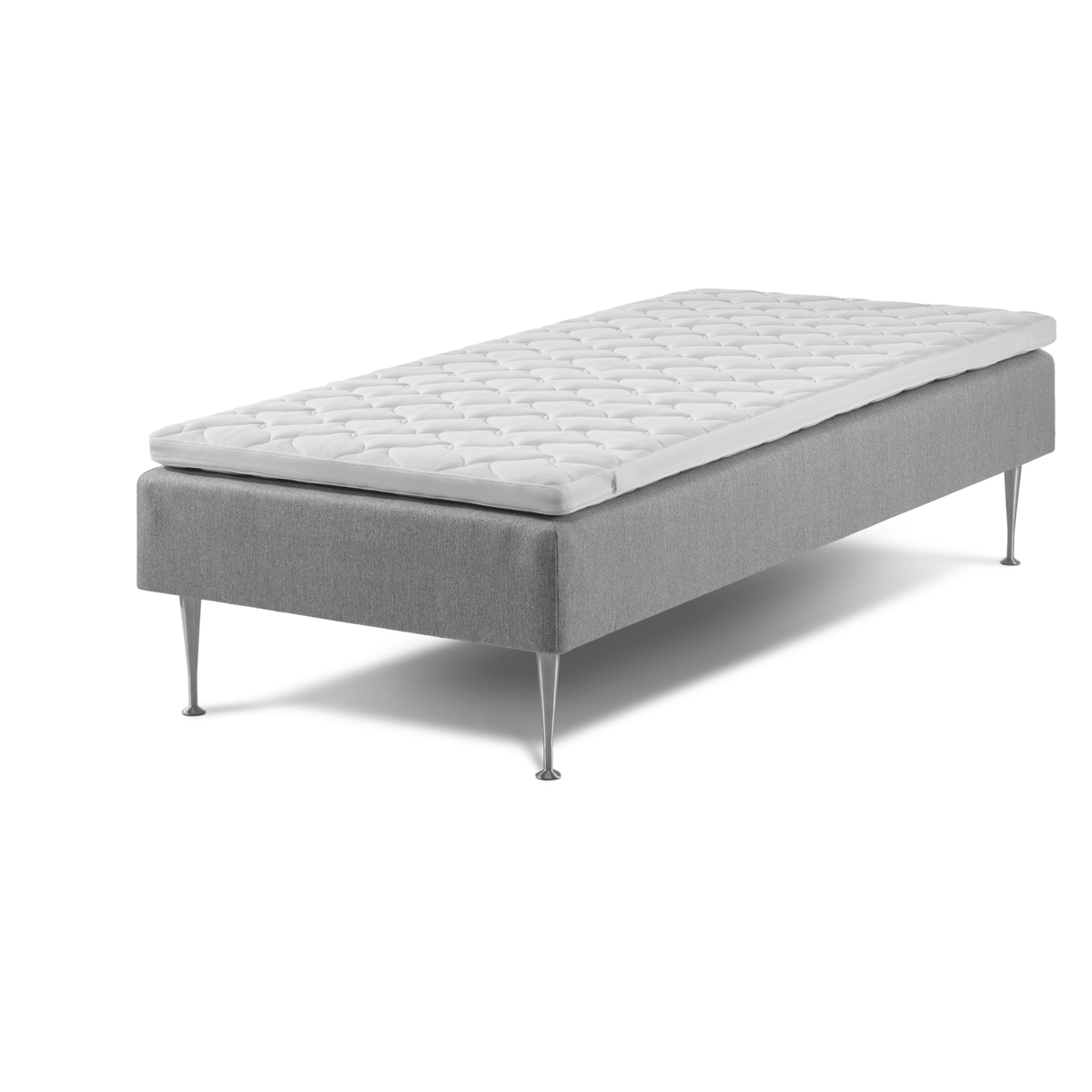 Grå – LAMA FIRST Box 1000 boxmadras, 90x200 cm packshot – fra Unique Beds, Home & Living