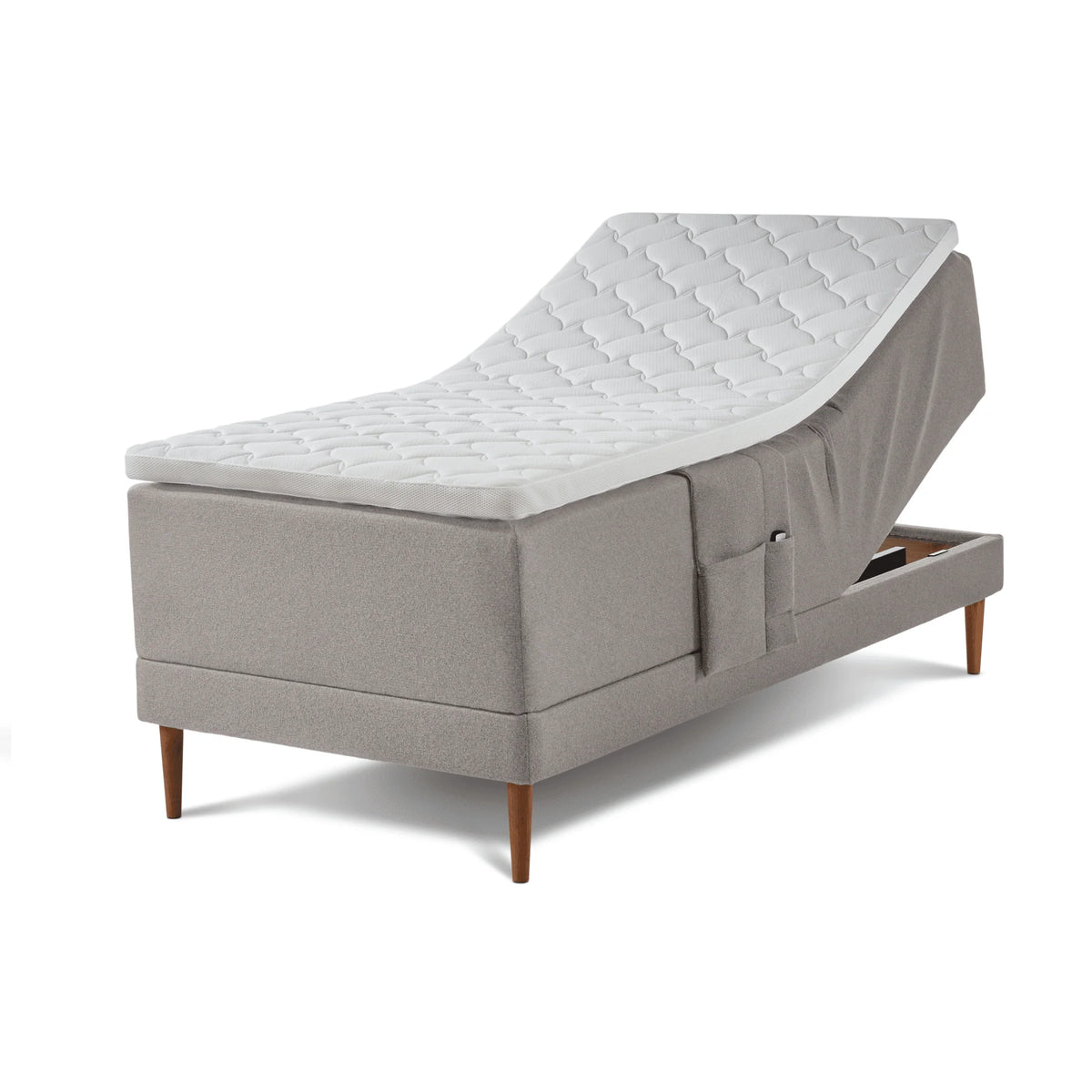 Lys sand – LAMA FAMILY boxelevationsseng, 90x200 cm packshot – fra Unique Beds, Home & Living