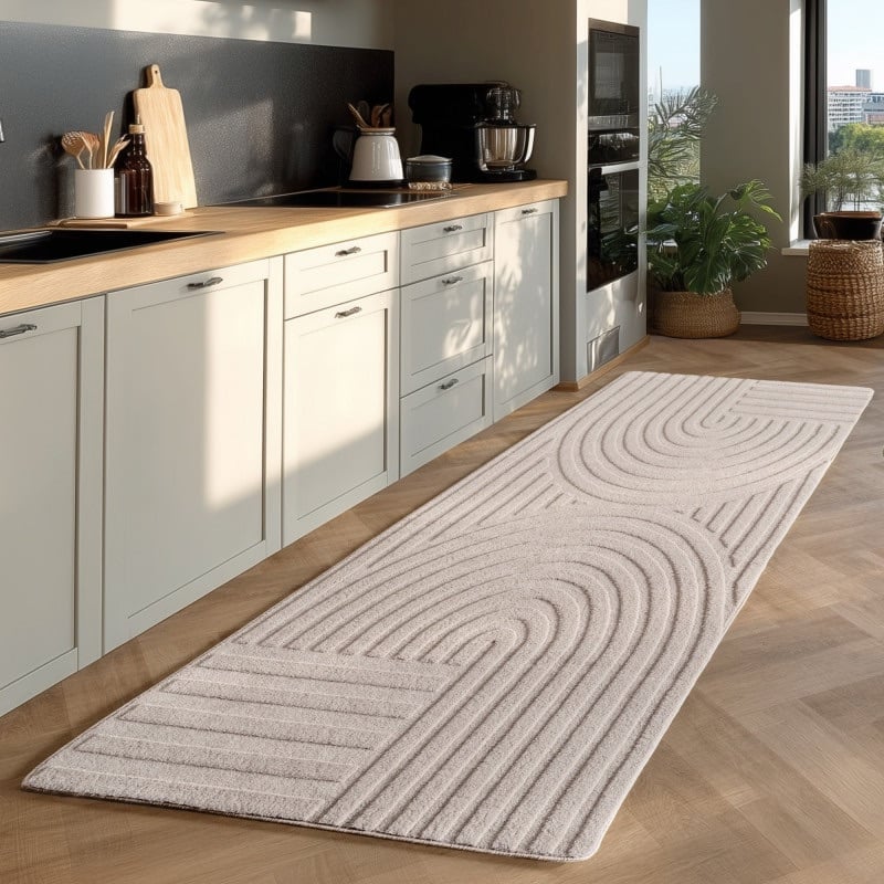 Poppy Cremefarvet Gulvtæppe fra Rugs by Uniquebeds Home & Living | Flere Størrelser