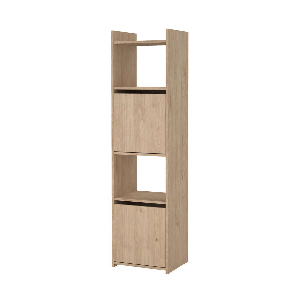 Function Plus Reol med 2 Døre i Jackson Hickory fra Tvilum | B40xD34,2xH154,7cm