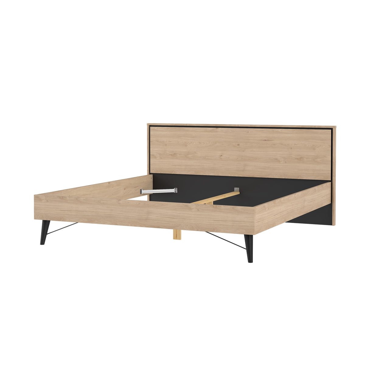 Ry Seng 180x200 i Jackson Hickory fra Tvilum | B192,6xD206,6xH91,3cm | Model 86026