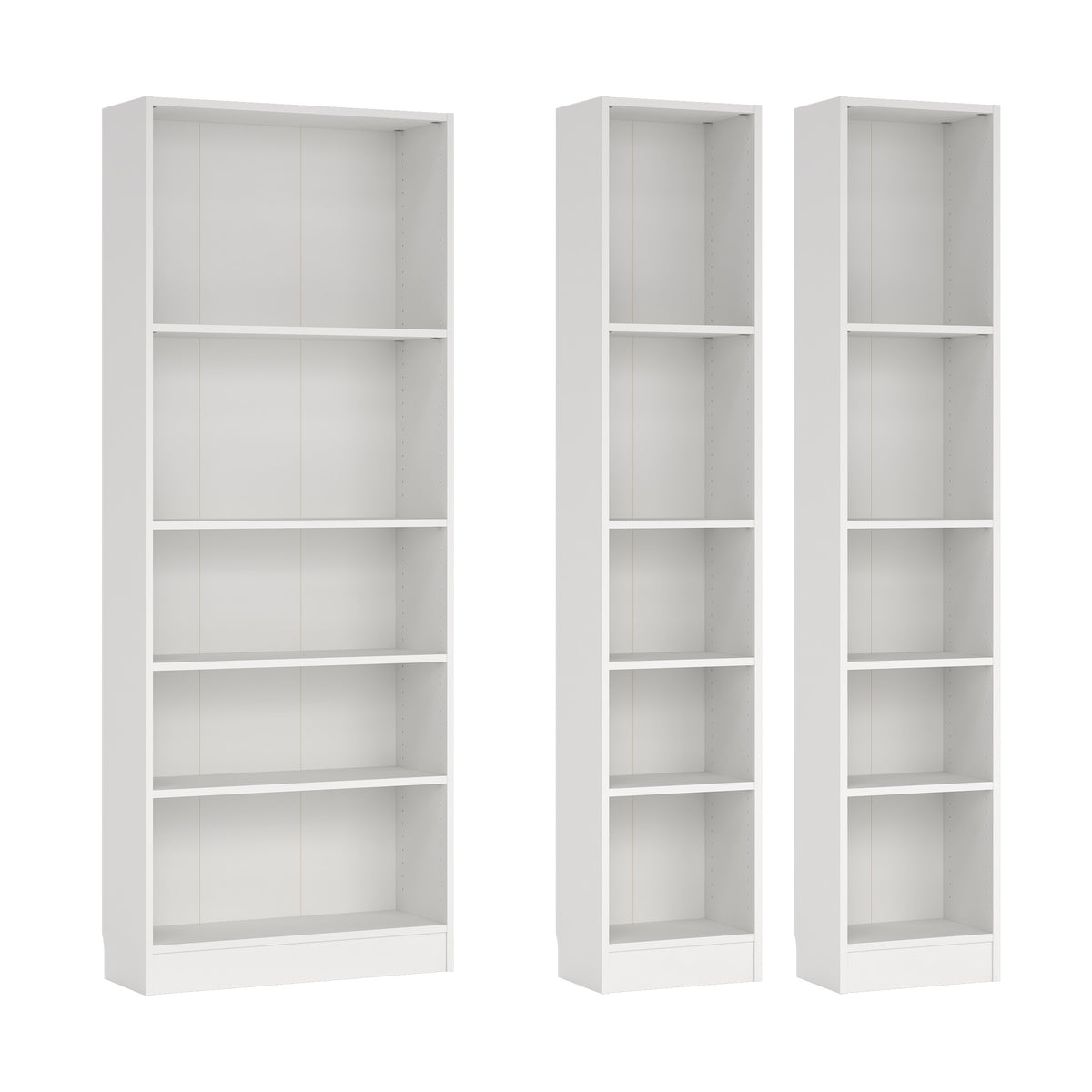 Basic Reolkombination med 4 Hylder i Hvid fra Tvilum | D26,75xH203,2cm | Model 71760/38