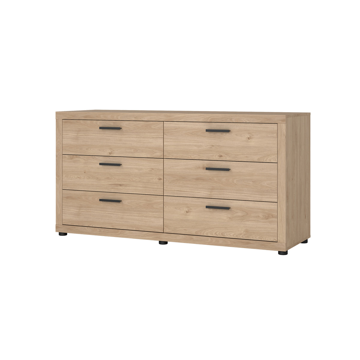 Mira Dobbelt Kommode med 6 Skuffer i Jackson Hickory fra Tvilum | B153,6xD49,8xH79,6cm