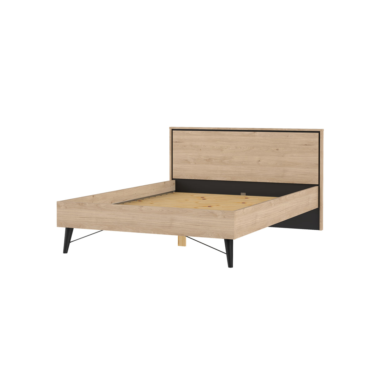 Ry Seng 140x200 inkl. Lameller 98003 i Jackson Hickory fra Tvilum | B152,6xD206xH91,3cm