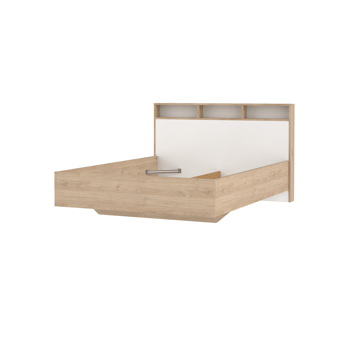 Ikast Seng 140x190 i Jackson Hickory og Hvid fra Tvilum | B149,8xD206xH96,8cm