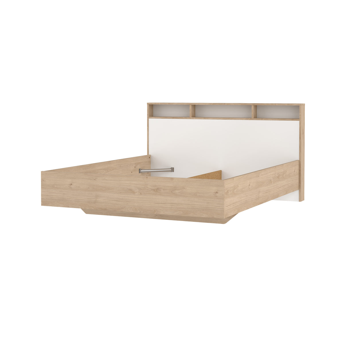 Ikast Seng 160x200 i Jackson Hickory og Hvid fra Tvilum | B169,8xD216xH96,8cm