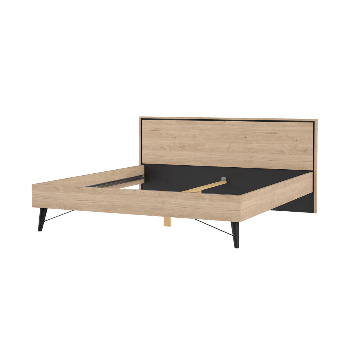 Ry Seng 180x200 i Jackson Hickory fra Tvilum | B192,6xD206,6xH91,3cm | Model 86024