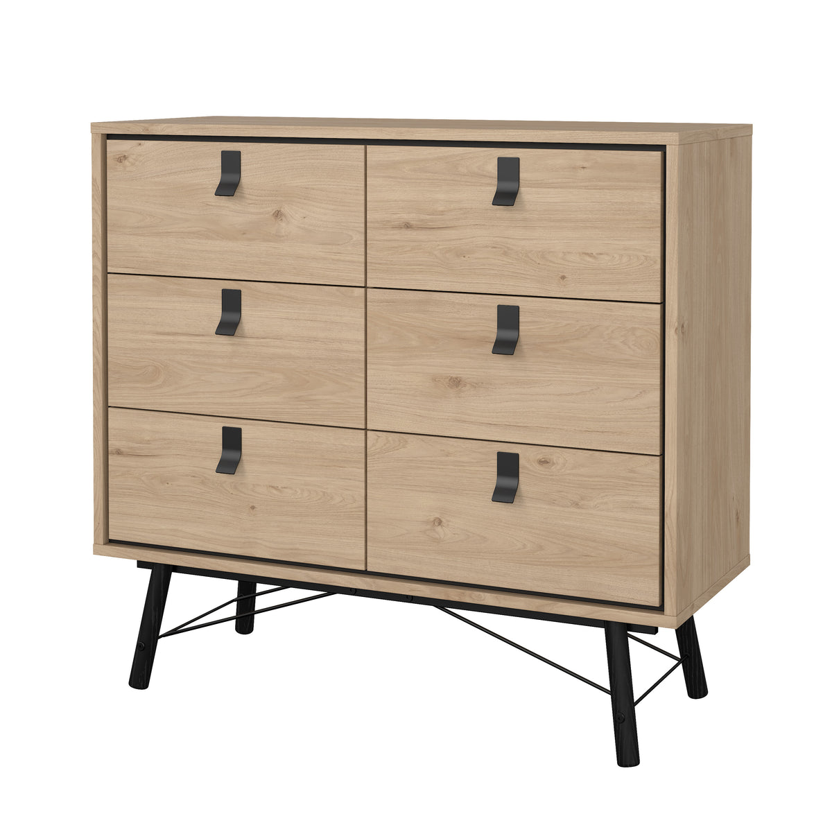 Ry Dobbelt Kommode med 6 Skuffer i Flere Farver fra Tvilum | B101,8xD40,1xH94,8cm