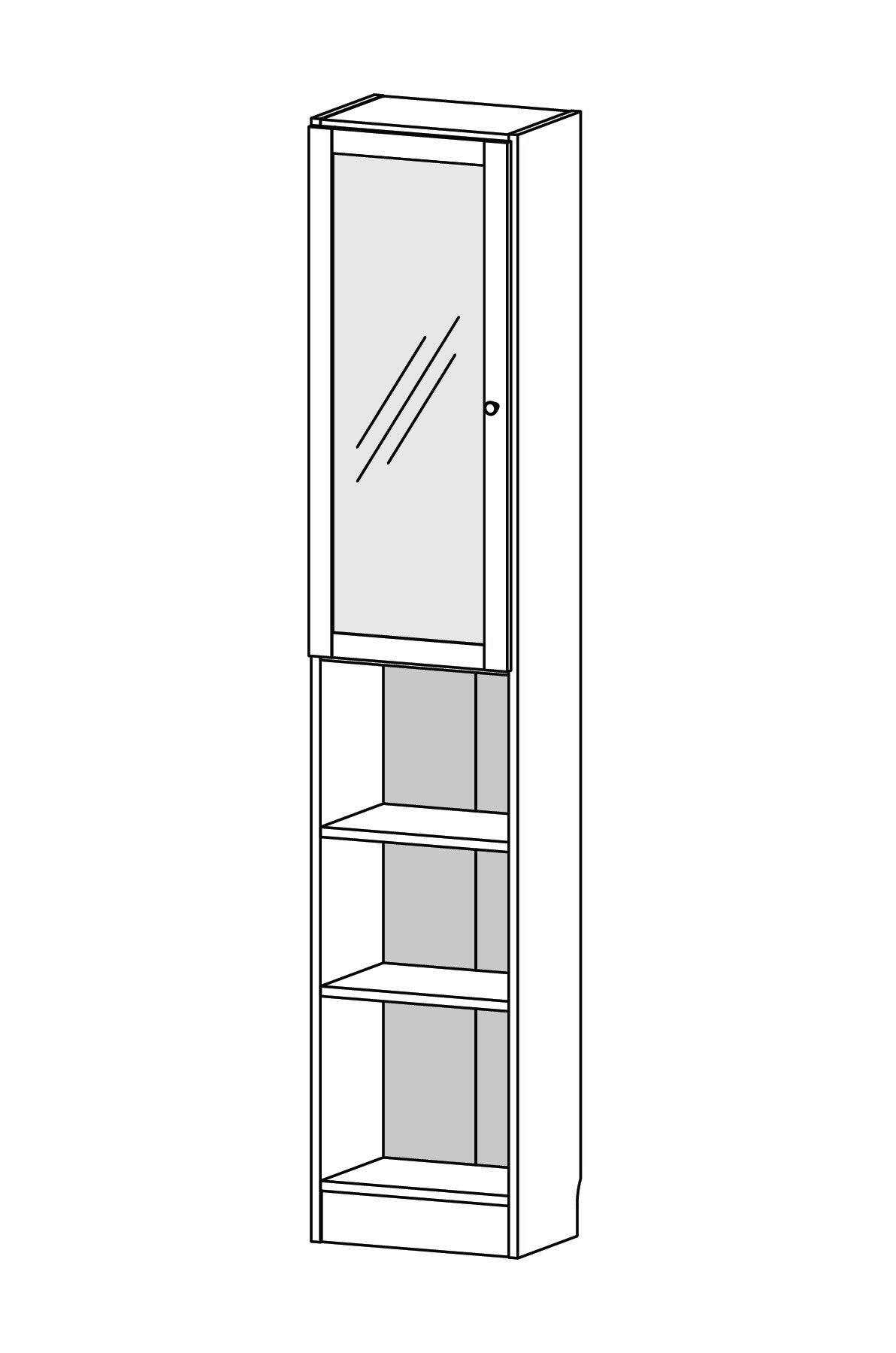 Basic reolkombination 71760/20 – måltegning – fra Unique Beds, Home & Living