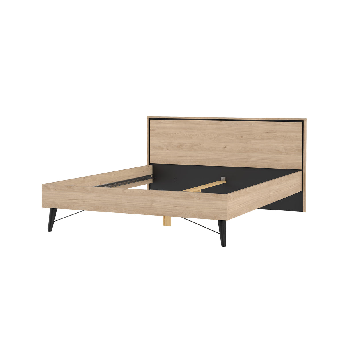 Ry Seng 160x200 i Jackson Hickory fra Tvilum | B172,6xD206,6xH91,3cm | Model 86018