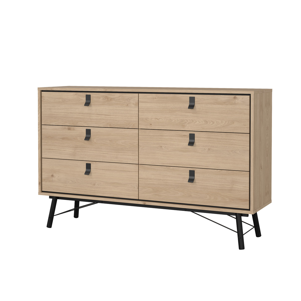 Ry Dobbelt Kommode med 6 Skuffer i Flere Farver fra Tvilum | B150,3xD40,1xH94,8cm