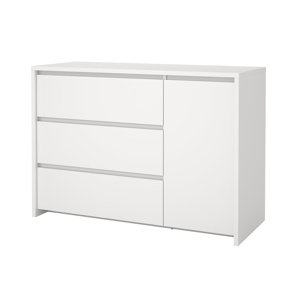 Next Skænk med 1 Dør og 3 Skuffer i Flere Farver fra Tvilum | B118,6xD48,1xH83,8cm | Model 50308