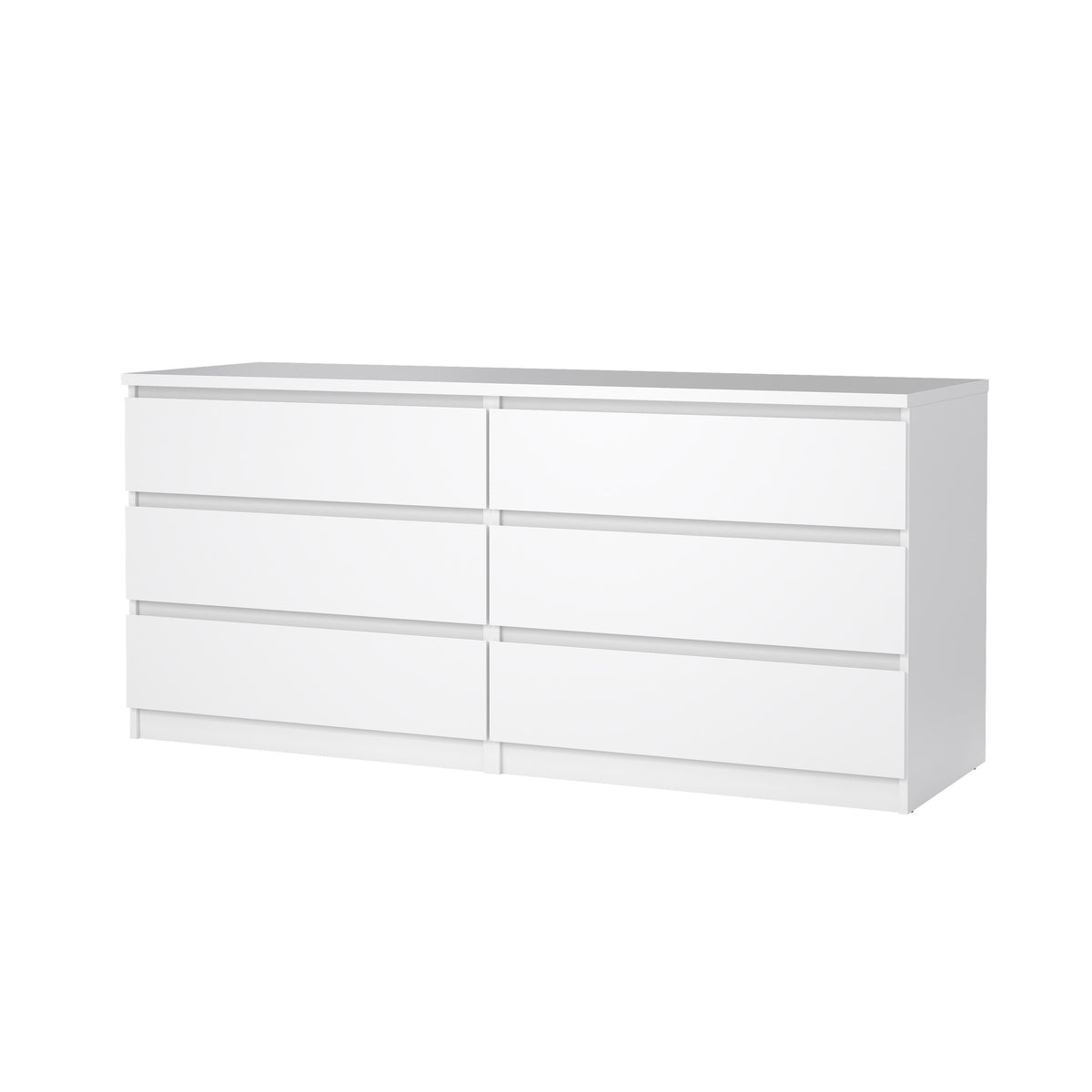 Naia Dobbelt Kommode med 6 Skuffer i Flere Farver fra Tvilum | B153,8xD50xH70,1cm