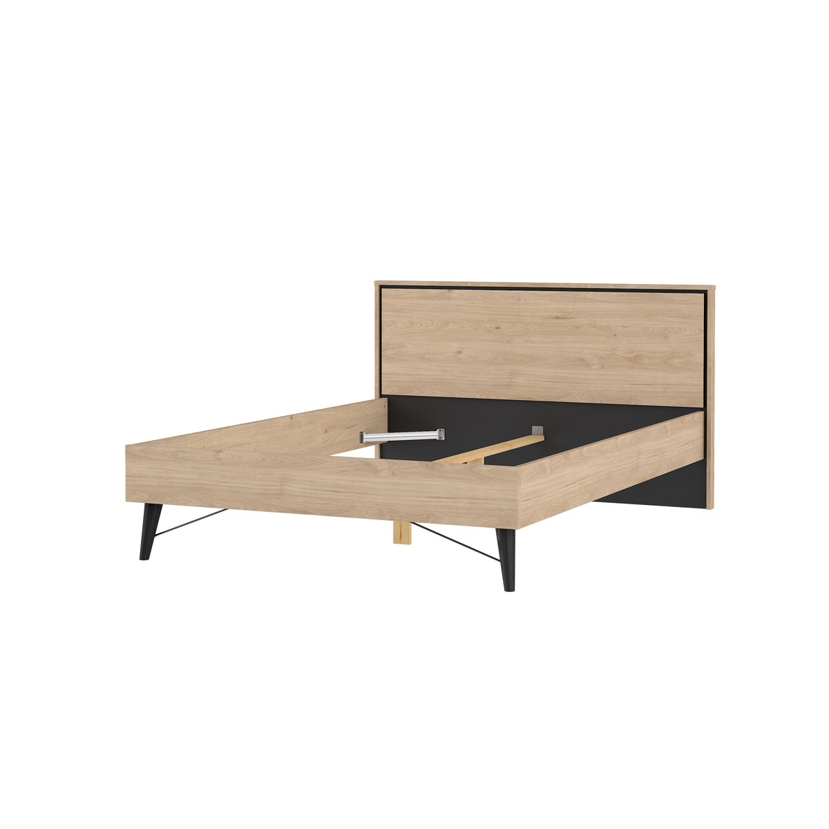 Ry Seng 140x200 i Jackson Hickory fra Tvilum | B152,6xD206,6xH91,3cm | Model 86025
