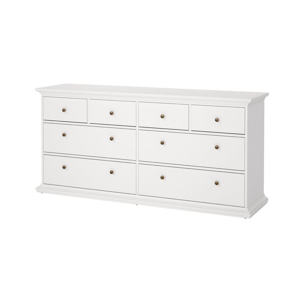 Paris Kommode med 8 Skuffer i Flere Farver fra Tvilum | B183,4xD48,5xH86,88cm