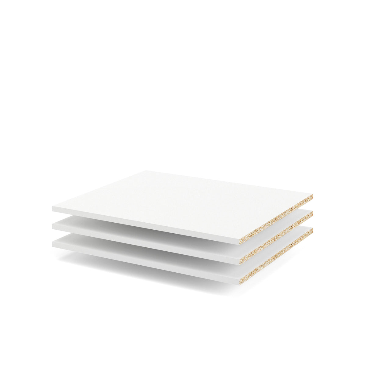 Smalle Hylder 3 stk. i Hvid fra Tvilum | B58,8xD48,8xH1,8cm