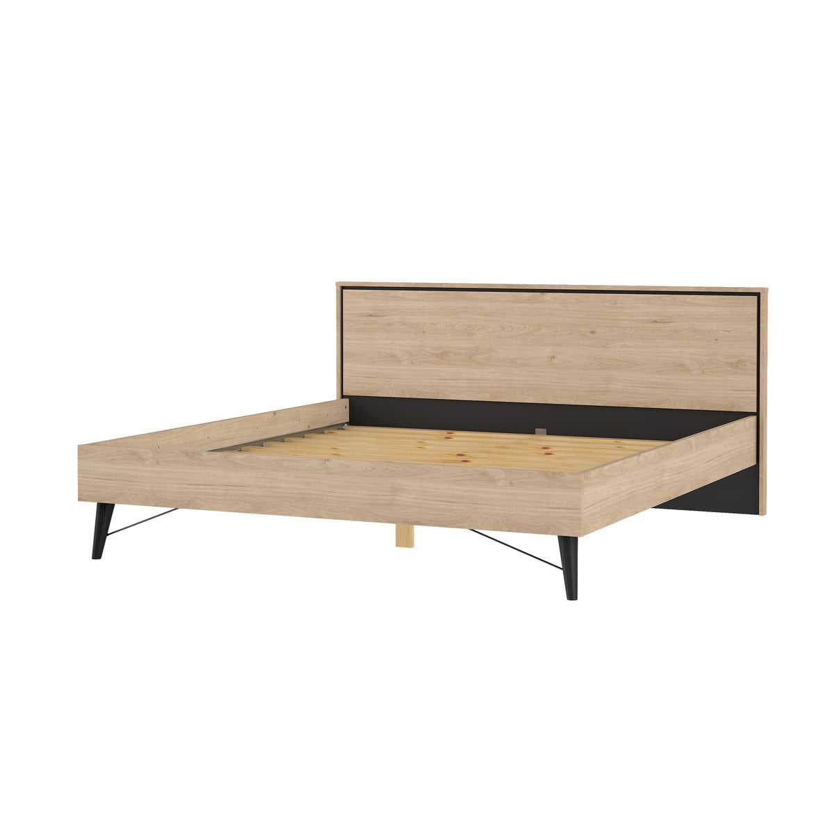 Ry Seng 180x200 inkl. Lameller 98005 i Jackson Hickory fra Tvilum | B192,6xD206,6xH91,3cm