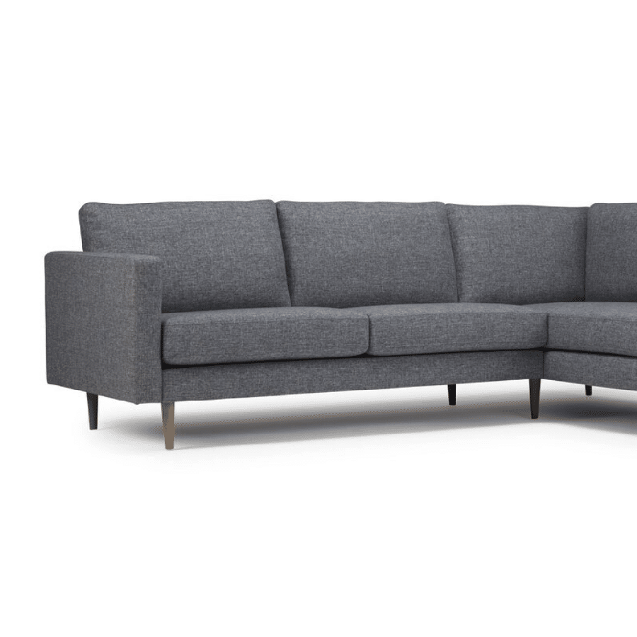 K605 4 pers. med Hjørne fra Kragelund / Scandinavian Upholstery | Flere Farver | 87x235x235cm – fra Unique Beds, Home & Living