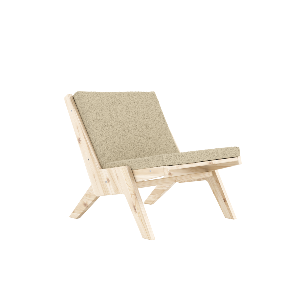 Sway Loungestol Fra Karup Design i Massiv FSC Fyrretræ | Japandi