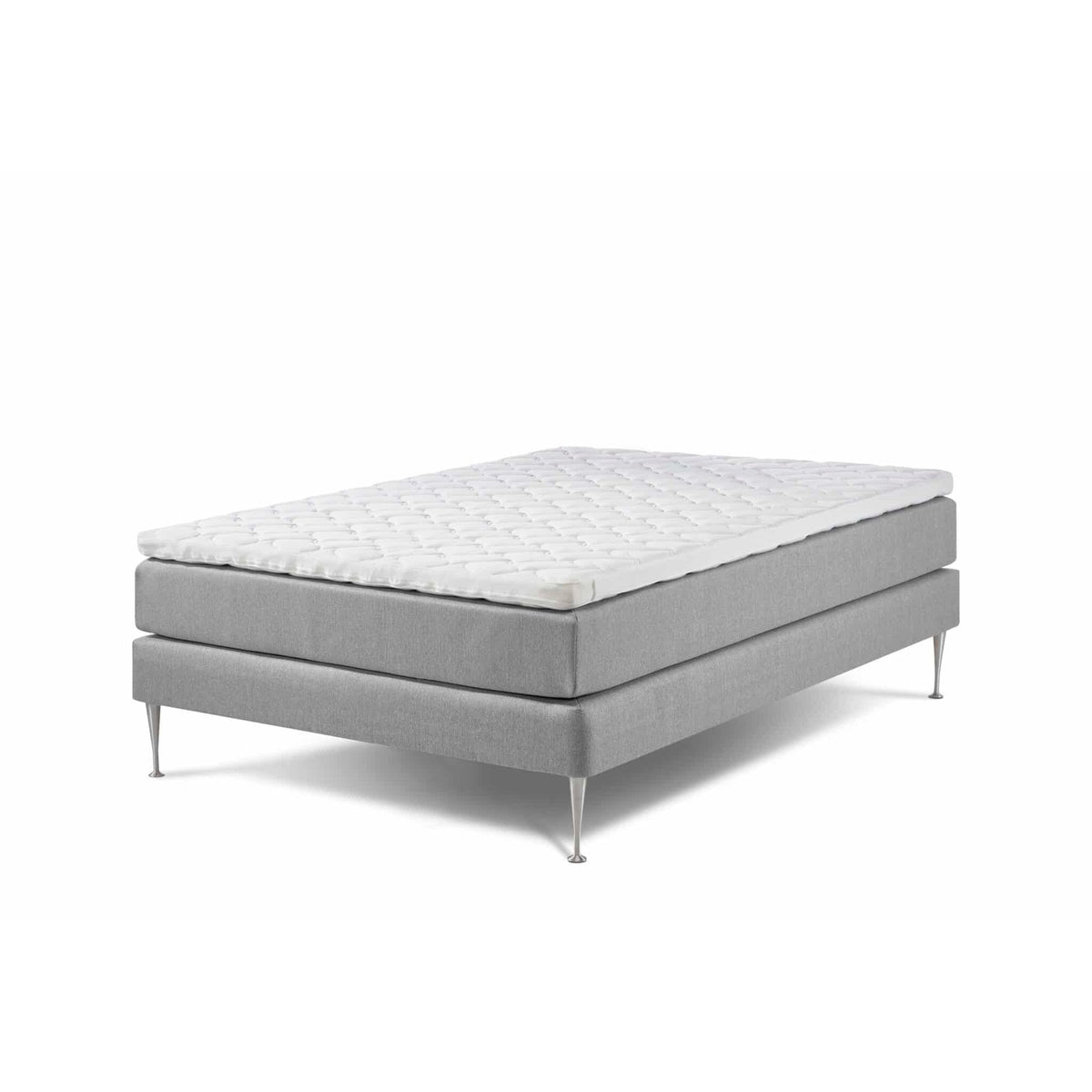 Grå – LAMA FIRST kontinentalseng, 140x200 cm packshot – fra Unique Beds, Home & Living