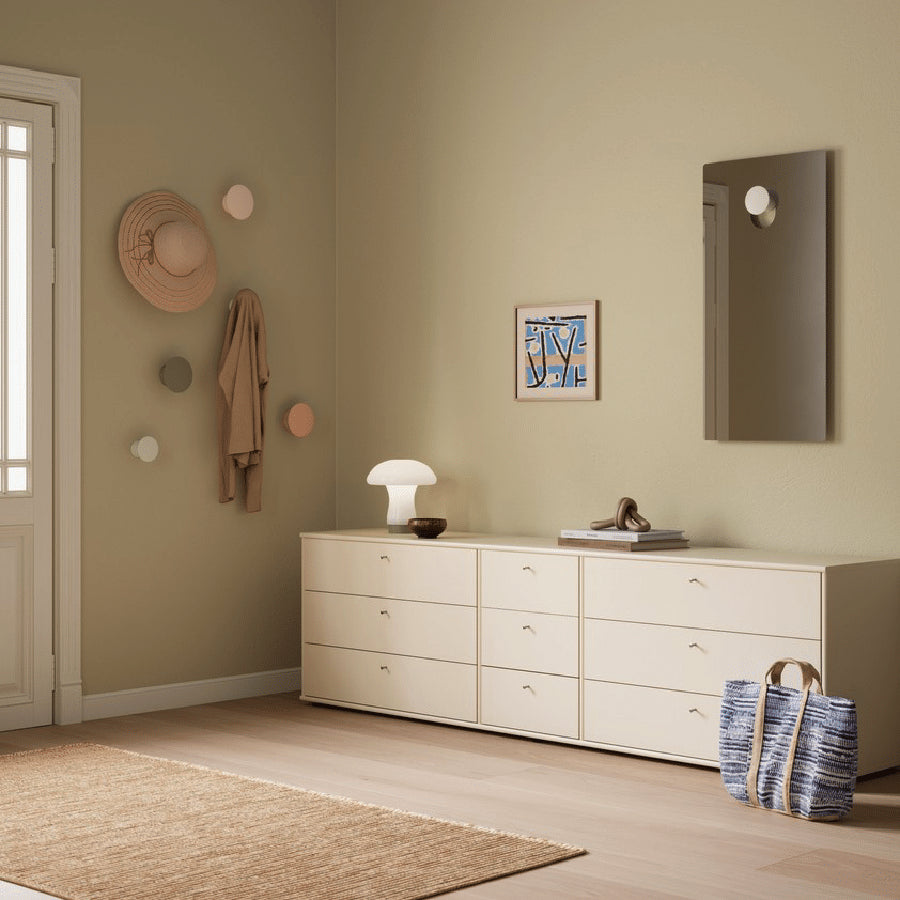 Mistral Modul 140 i Beige Massiv Egetræsfinér fra Hammel Furniture | Færdig Kombination 12 - BHD 219,8x60,8x32,5 cm – fra Unique Beds, Home & Living