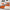 Nora Fluffy Ternet Gulvtæppe i Orange fra Rugs by Uniquebeds Home & Living | Flere Størrelser