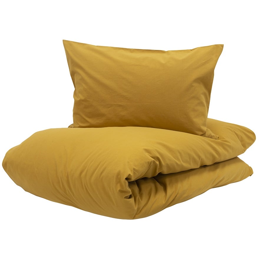Chill Baby Sengesæt i 100% Bomuld TC144 fra Turiform | Sennep | 70x100 cm - OUTLET