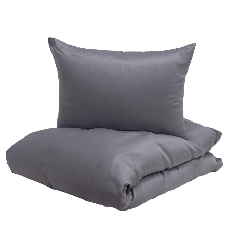 Enjoy Baby Sengesæt i 100% Bambus TC300 fra Turiform | Grå | 70x100 cm - OUTLET