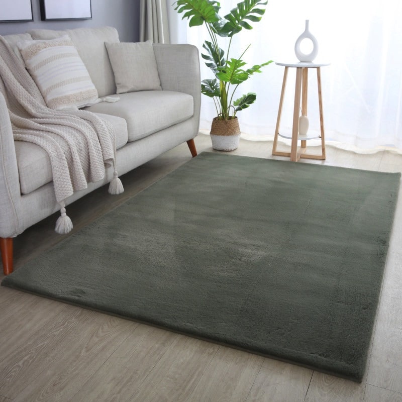 Violet Gulvtæppe i Grøn fra Rugs by Uniquebeds Home & Living | Flere Størrelser i Firkantet & Rund