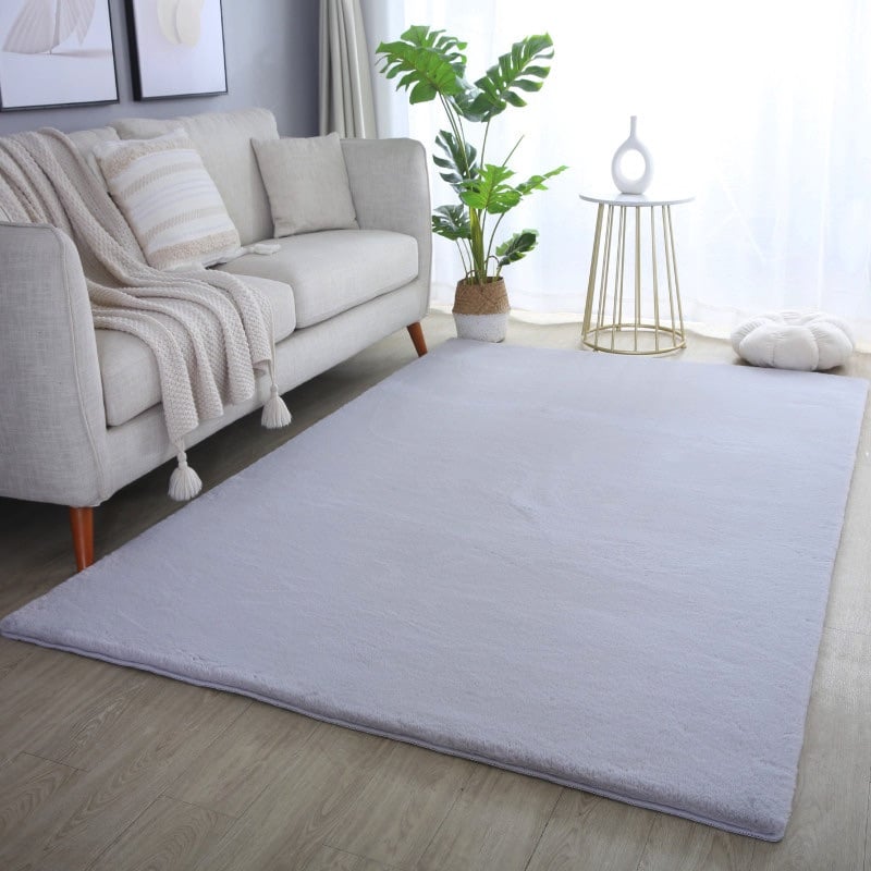 Violet Gulvtæppe i Sølvgrå fra Rugs by Uniquebeds Home & Living | Flere Størrelser i Firkantet & Rund