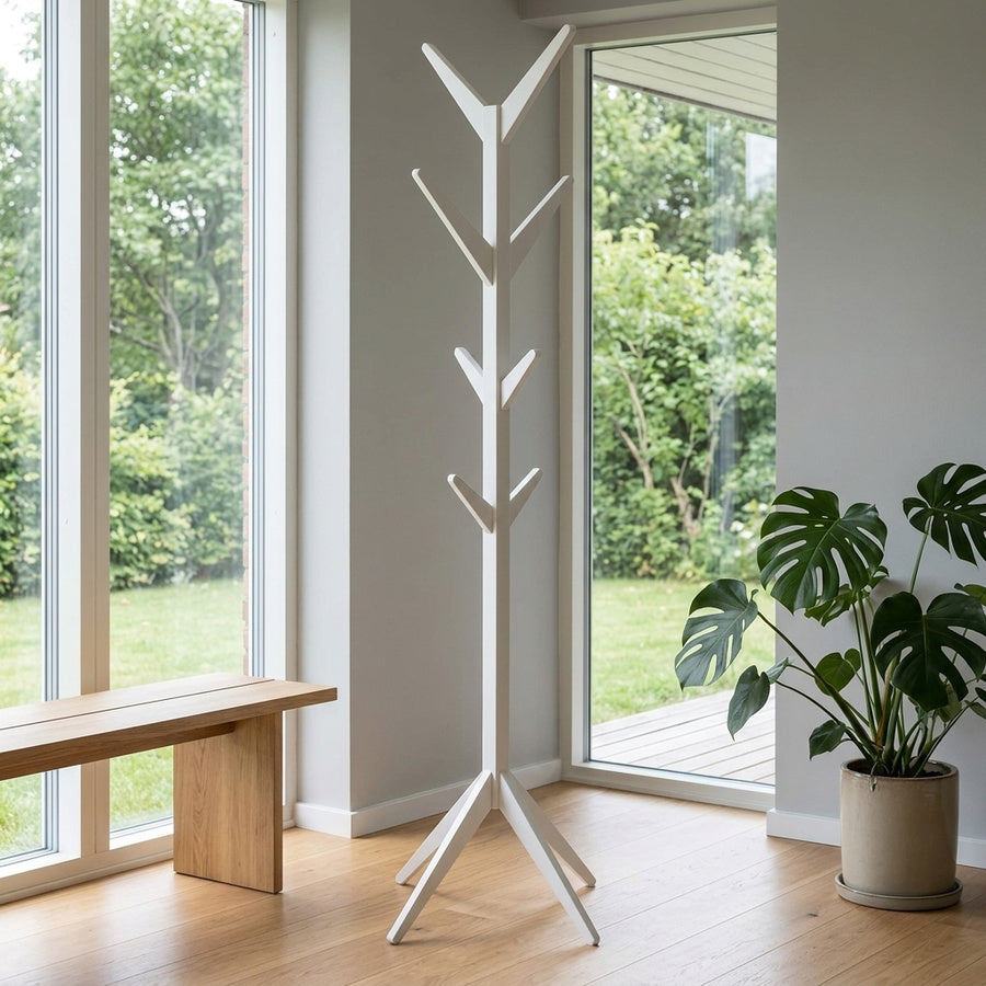 Ascot Stumtjener i Hvid MDF fra Actona | B42xD42xH178cm - Billede 1