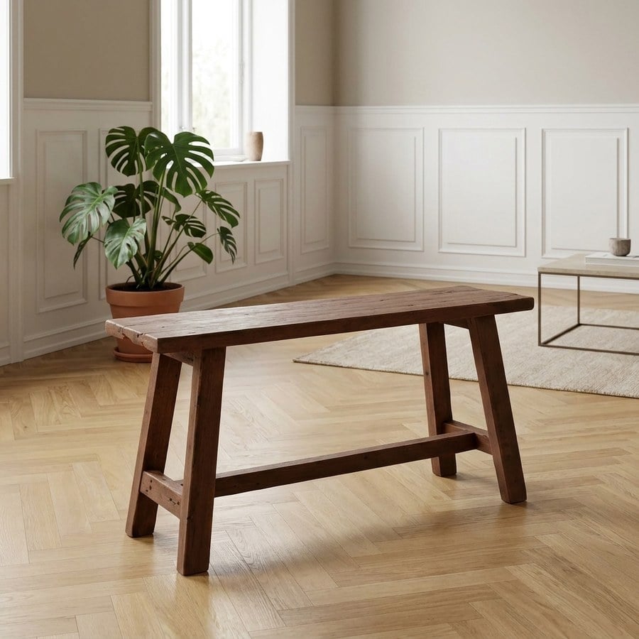 Barcelona Bænk i teaktræ fra House Nordic | 90x25x45 cm