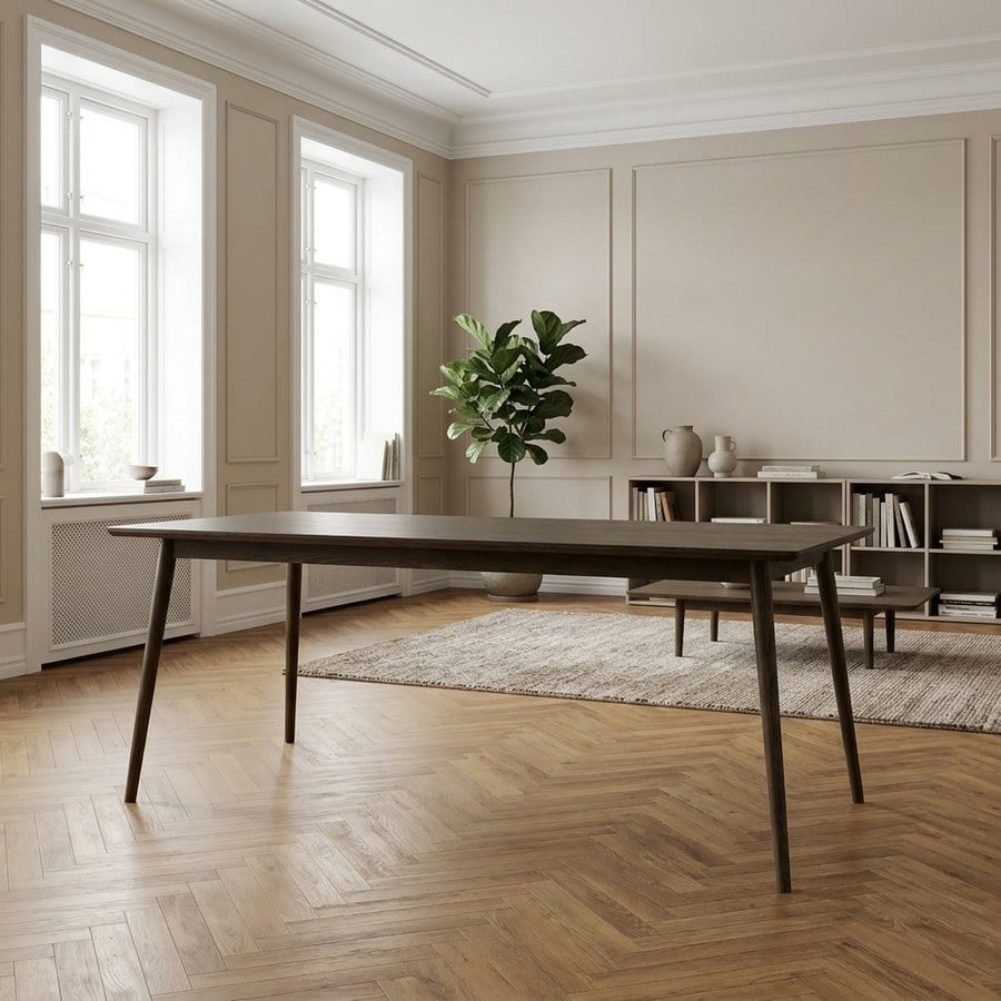 Barrali Spisebord i Røget Egetræ fra Unique Furniture | L190xB90xH75cm