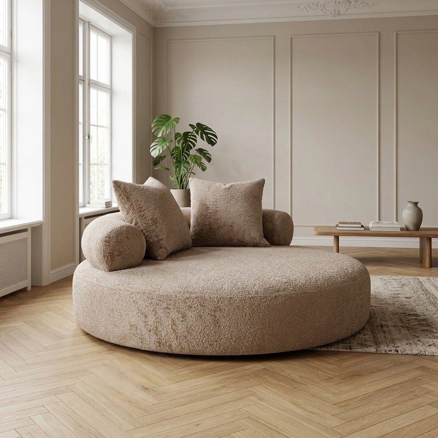 Cairo Daybed i chenille fra House Nordic | ø160x60 cm