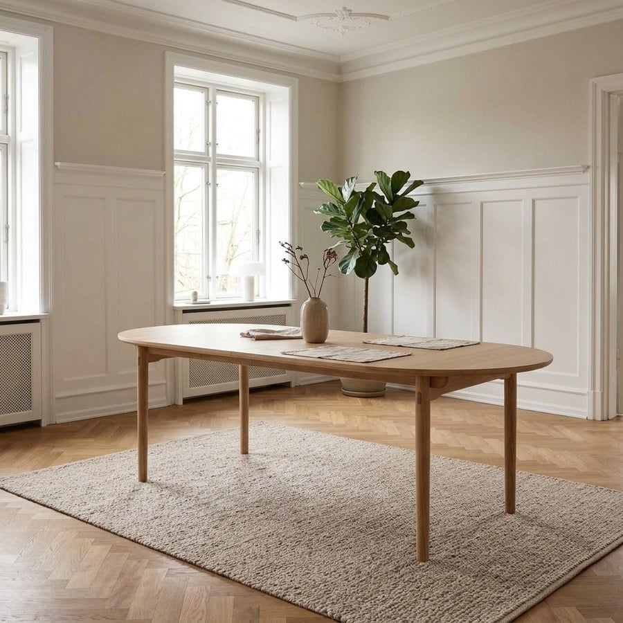 Carno Spisebord i Egetræ og Finér fra Unique Furniture | L190xB100xH74cm