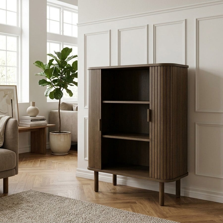 Cavo Skab i Røget Egefinér fra Unique Furniture | B90xD40xH113cm
