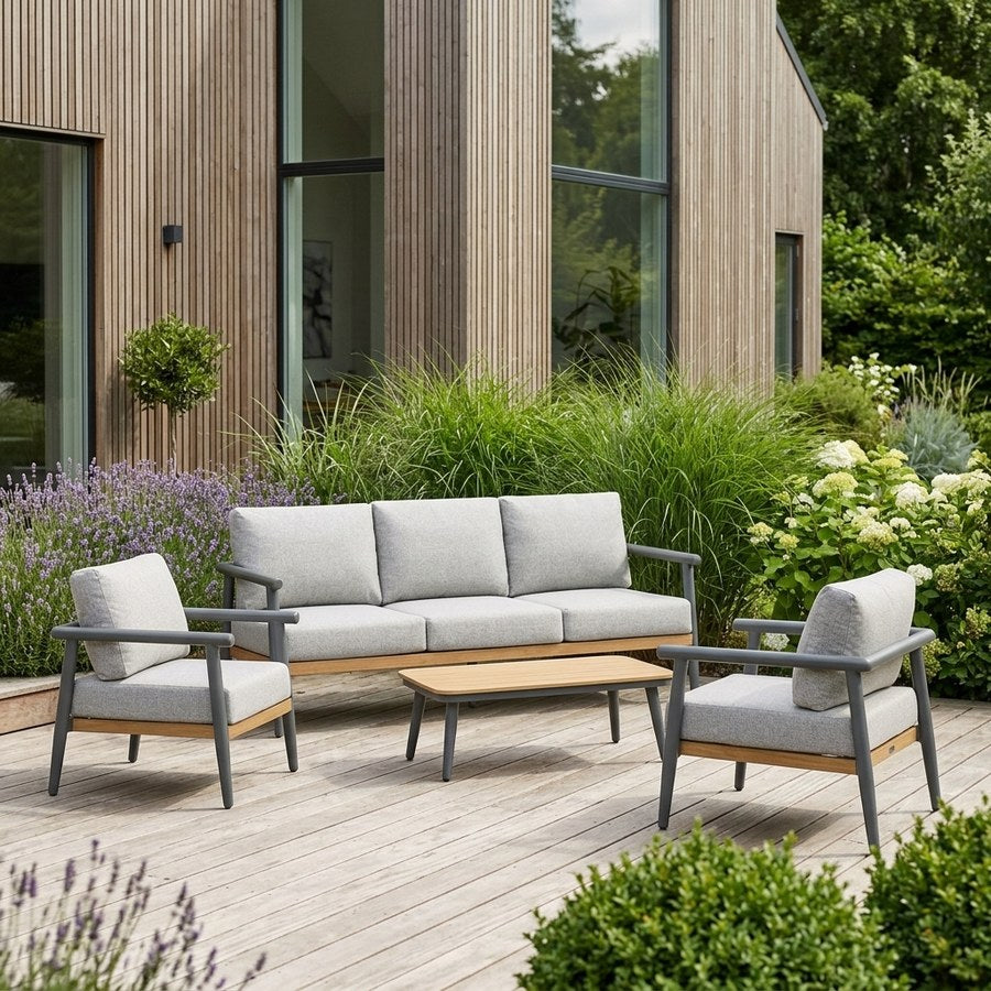 Comillas Loungesæt i Antracitgrå fra House Nordic | Sæt af 4