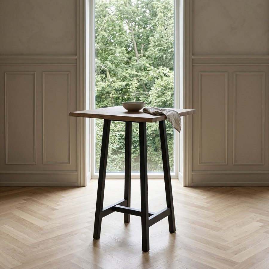 Curve Snedker Barbord i Massiv Egetræ & Mocca Olie fra House Of Sander | B: 72cm. L: 72-130cm. H: 3cm. - Billede 1 – fra Unique Beds, Home & Living