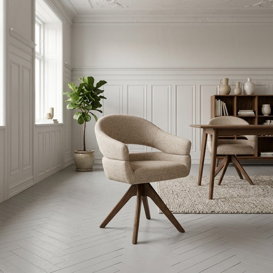 Dover Spisebordsstol i Natur fra House Nordic | 58x61x83cm