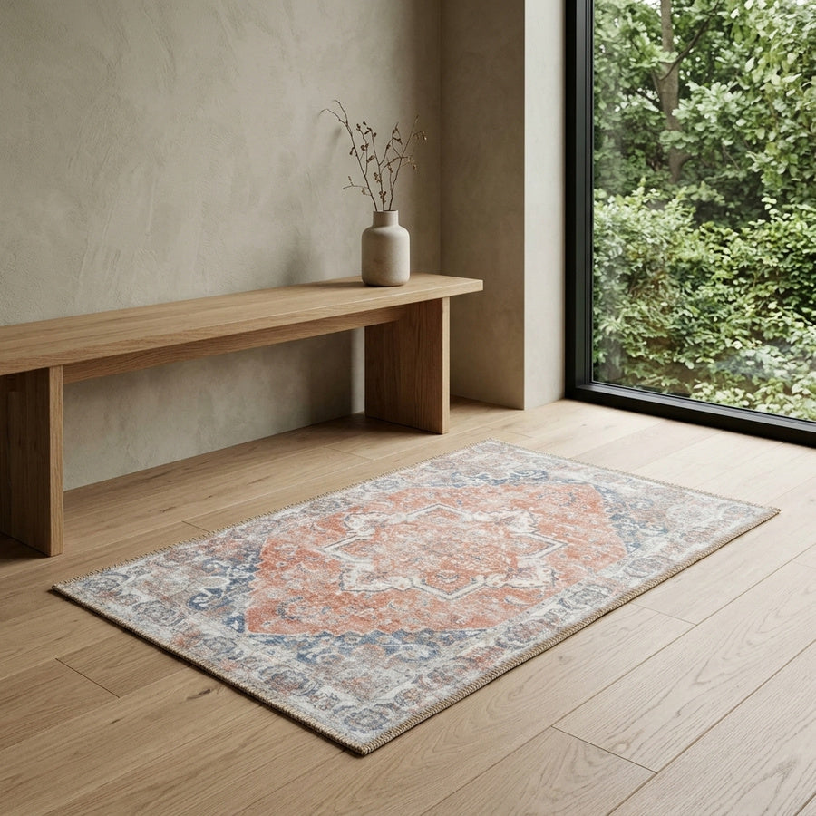 Havana dørmåtte orange/blå Fra House Nordic | 50x80 cm - 1stk. tilbage - OUTLET - Billede 1