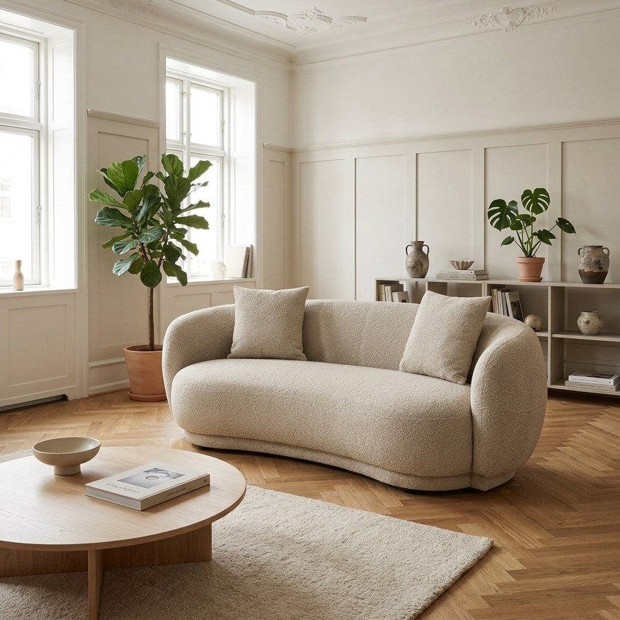 Hawkes 2,5 Personers Sofa i Sand fra House Nordic | 96x190x74cm