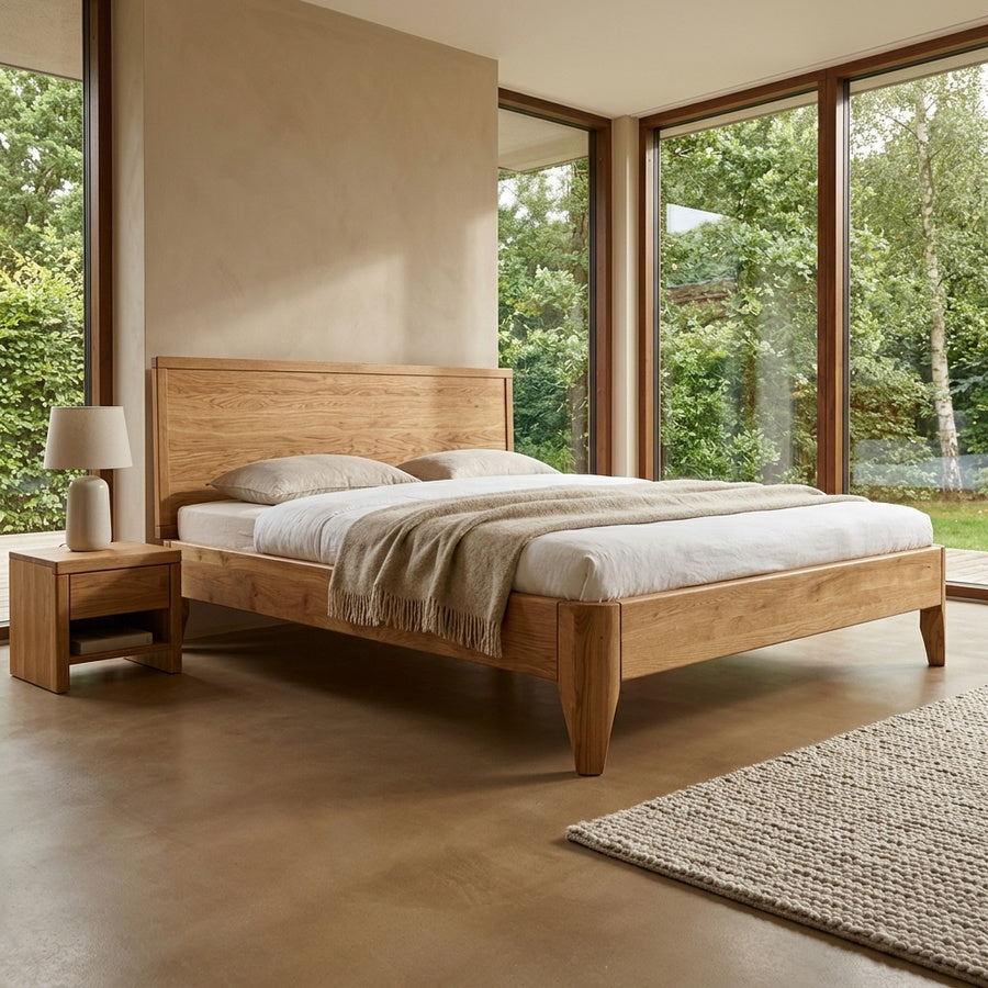 High End Tip Snedker Sengeramme i Massiv Egetræ fra Raw Sleep - Billede 1