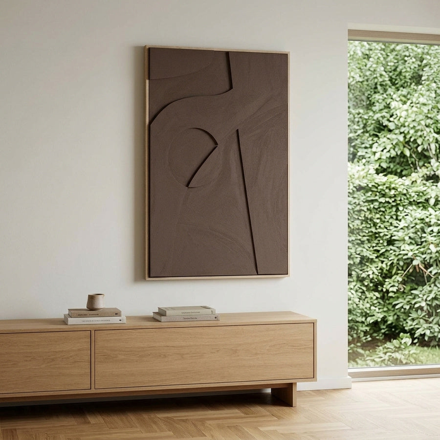 Isabella Relief Vægdekoration i Brun MDF fra House Nordic | B60xD4,4xH90 cm - Billede 1