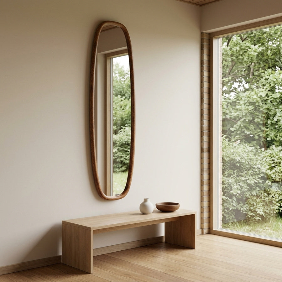 Luxon Spejl i Natur MDF fra House Nordic | B40xD2xH150 cm - Billede 1