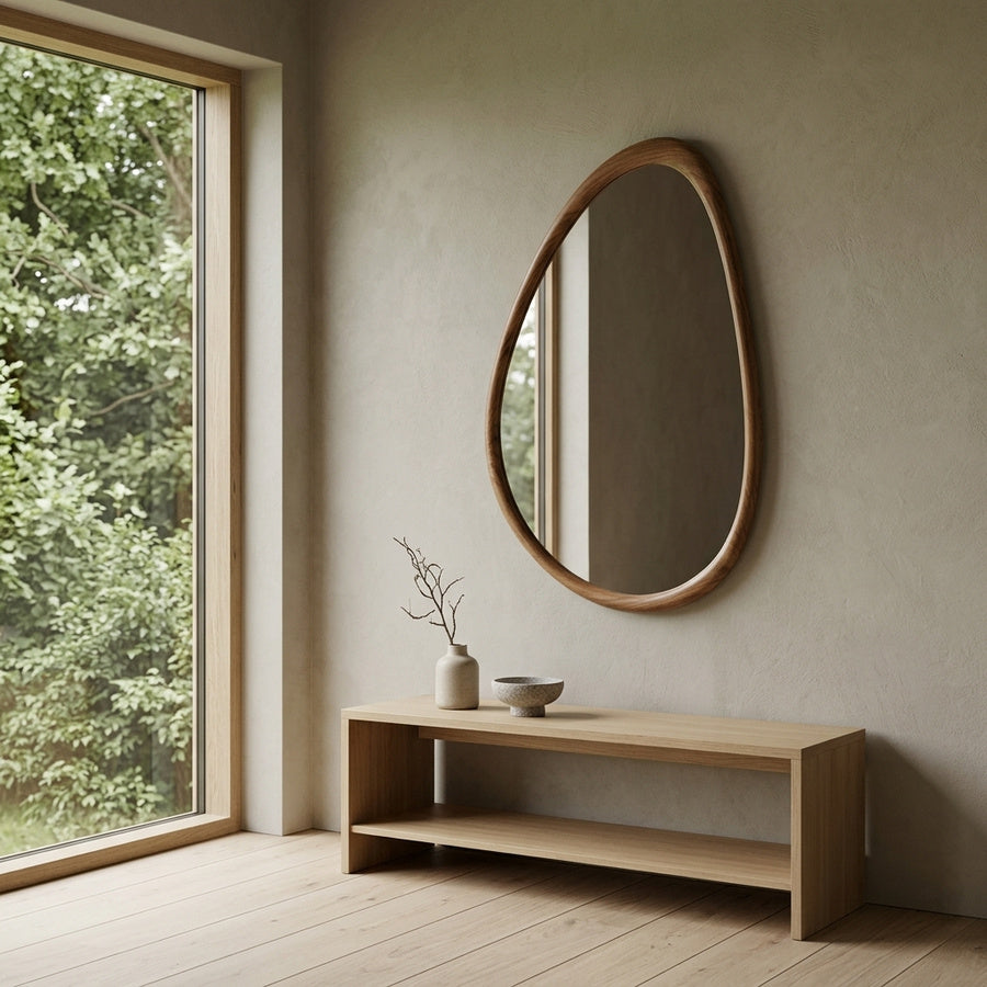 Luxon Spejl i Natur MDF fra House Nordic | B50xD2xH80 cm - Billede 1